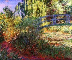 Path Along the Water-Lily Pond by Claude Monet - Oil Painting Reproduction