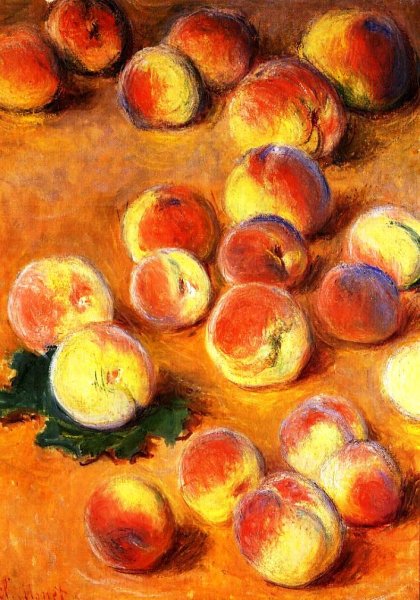 Main Product Photo of Peaches Painting by Claude Monet