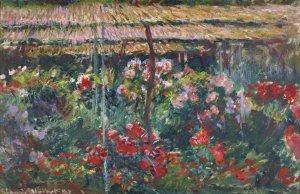 Peony Garden by Claude Monet Oil Painting