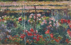 Peony Garden by Claude Monet Oil Painting