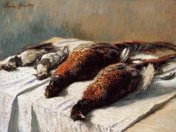 Main Product Photo of Pheasants and Plovers Painting by Claude Monet
