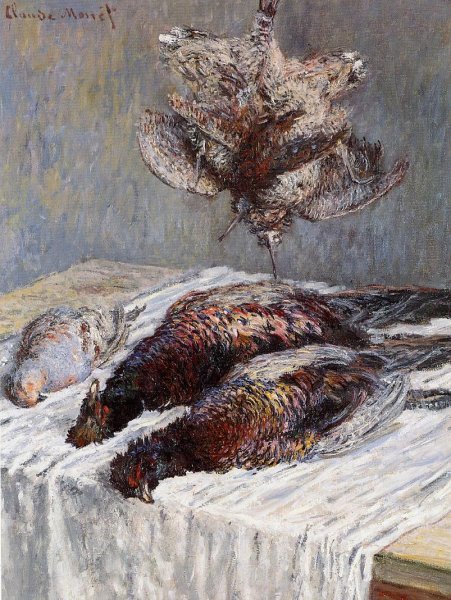 Pheasants, Woodcocks and Partridges by Claude Monet - Hand-Painted Oil Painting Reproduction