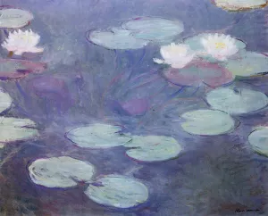 Pink Water-Lilies by Claude Monet - Oil Painting Reproduction