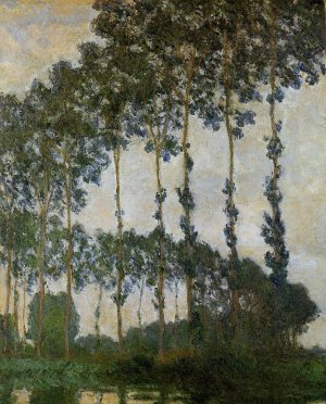 Poplars Near Giverny Oil painting by Claude Monet
