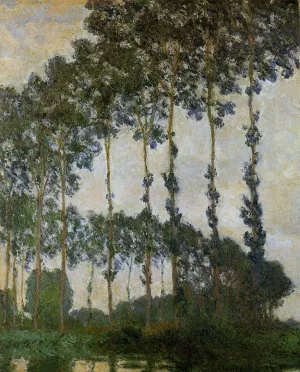 Poplars Near Giverny by Claude Monet Oil Painting