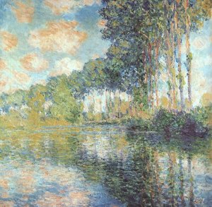 Poplars on the Epte Oil painting by Claude Monet
