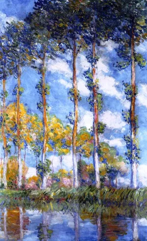 Poplars by Claude Monet - Oil Painting Reproduction