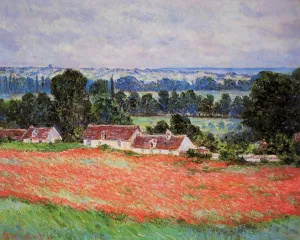 Poppy Field at Giverny by Claude Monet Oil Painting