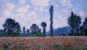 Poppy Field, Giverny by Claude Monet Oil Painting