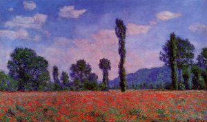 Poppy Field in Giverny by Claude Monet Oil Painting