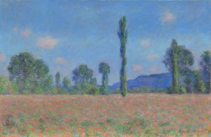 Poppy Field by Claude Monet Oil Painting