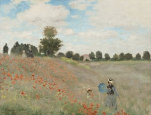 Poppy Field by Claude Monet Oil Painting