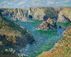 Port Donnant, Belle Ile Oil painting by Claude Monet