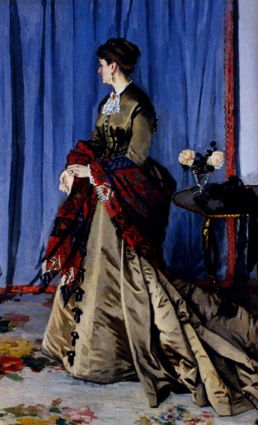 Main Product Photo of Portrait of Madame Gaudibert Painting by Claude Monet