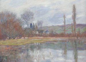Printemps a Vetheuil by Claude Monet Oil Painting