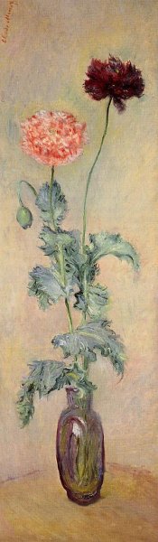 Red and Pink Poppies by Claude Monet Oil Painting
