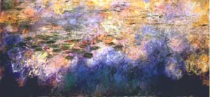 Reflections of Clouds on the Water-Lily Pond II painting by Claude Monet