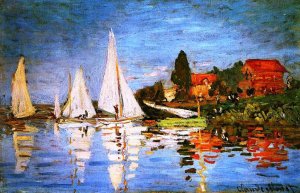 Regatta at Argenteuil II Oil painting by Claude Monet