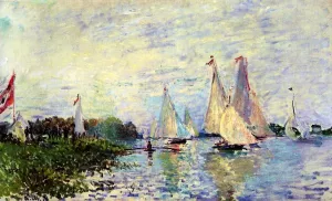 Regatta at Argenteuil painting by Claude Monet