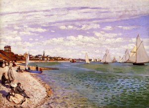 Regatta at Sainte-Adresse by Claude Monet Oil Painting