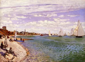 Regatta at Sainte-Adresse painting by Claude Monet