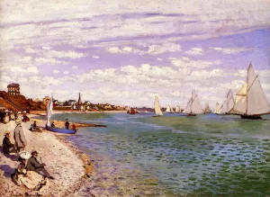 Regatta at Sainte-Adresse by Claude Monet Oil Painting