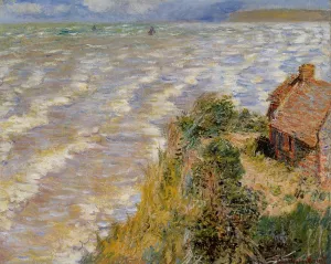Rising Tide at Pourville by Claude Monet - Oil Painting Reproduction