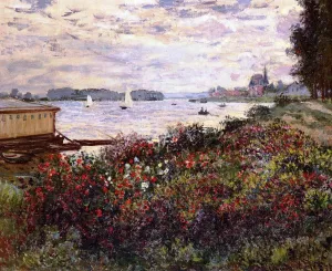 Riverbank at Argenteuil painting by Claude Monet