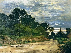 Road by Saint Simeon Farm II by Claude Monet - Oil Painting Reproduction