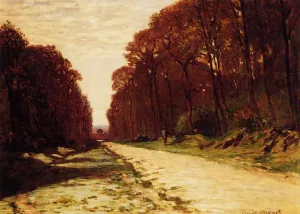 Road in a Forest by Claude Monet - Oil Painting Reproduction