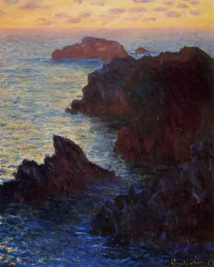 Rocky Point at Port-Goulphar by Claude Monet - Oil Painting Reproduction