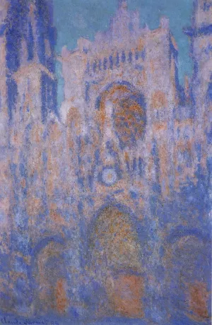Rouen Cathedral, Symphony in Grey and Rose Oil painting by Claude Monet