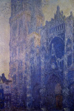 Rouen Cathedral, the Portal and the tour d'Albane, Morning Effect by Claude Monet - Oil Painting Reproduction