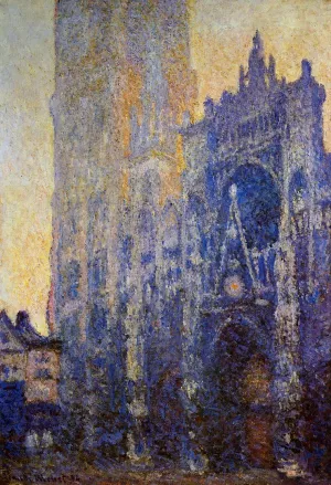 Rouen Cathedral, the Portal, Morning Effect by Claude Monet - Oil Painting Reproduction