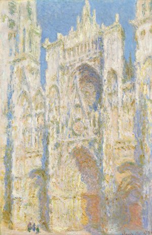 Rouen Cathedral, West Facade, Sunlight by Claude Monet Oil Painting