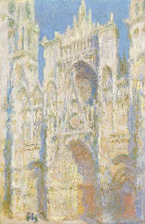 Rouen Cathedral, West Facade, Sunlight by Claude Monet Oil Painting