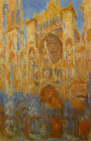 Rouen Cathedral painting by Claude Monet