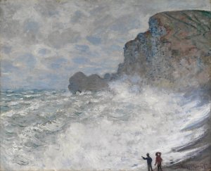 Rough Weather at Etretat by Claude Monet Oil Painting