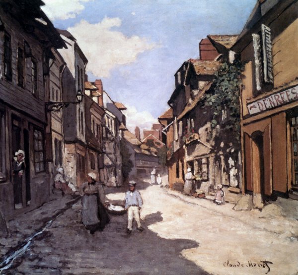 Rue De La Bavolle, Honfleur by Claude Monet - Hand-Painted Oil Painting Reproduction