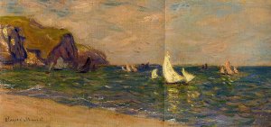 Sailboats at Sea, Pourville by Claude Monet Oil Painting