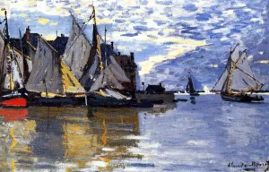 Sailboats painting by Claude Monet