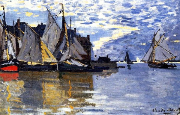 Main Product Photo of Sailboats Painting by Claude Monet