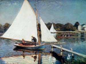 Sailing at Argenteuil by Claude Monet Oil Painting