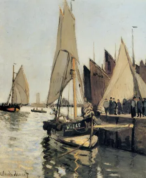 Sailing Boats at Honfleur by Claude Monet - Oil Painting Reproduction