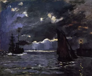 Seascape, Night Effect painting by Claude Monet