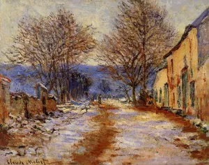 Snow Effect at Limetz by Claude Monet - Oil Painting Reproduction