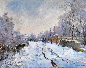 Snow Scene at Argenteuil by Claude Monet - Oil Painting Reproduction
