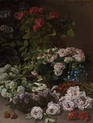 Spring Flowers by Claude Monet Oil Painting