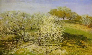 Springtime also known as Apple Trees in Bloom by Claude Monet - Oil Painting Reproduction