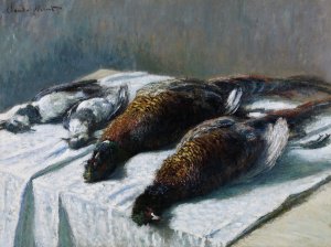 Still Life with Pheasants and Plovers by Claude Monet Oil Painting